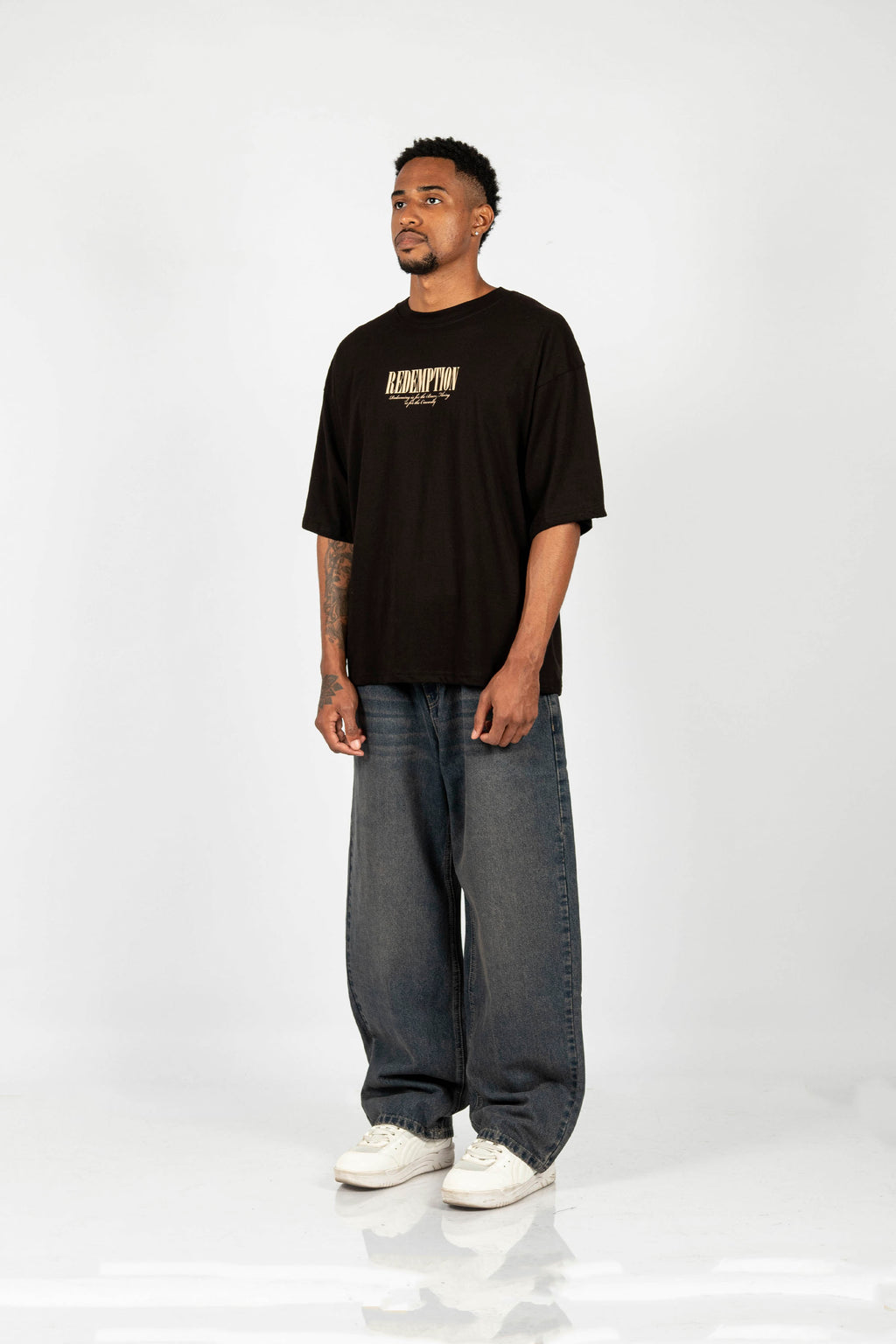 POLO OVERSIZE REDEMPTION NEGRO