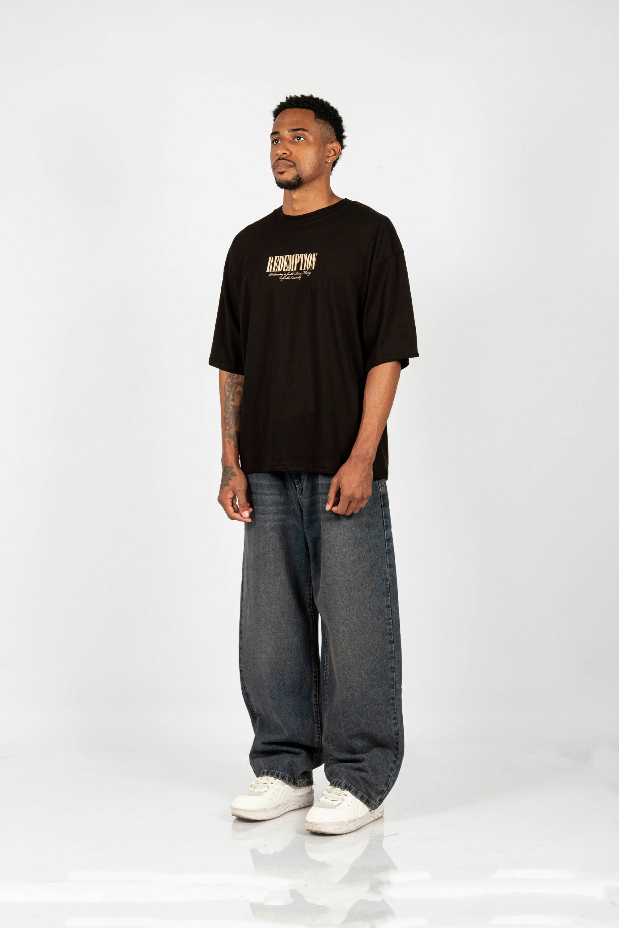 POLO OVERSIZE REDEMPTION NEGRO