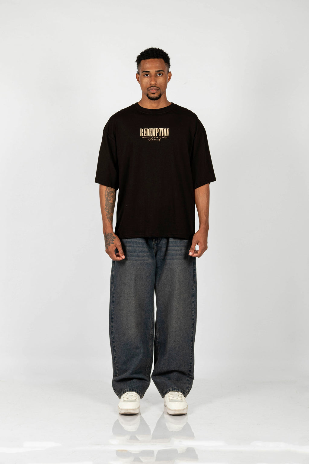 POLO OVERSIZE REDEMPTION NEGRO