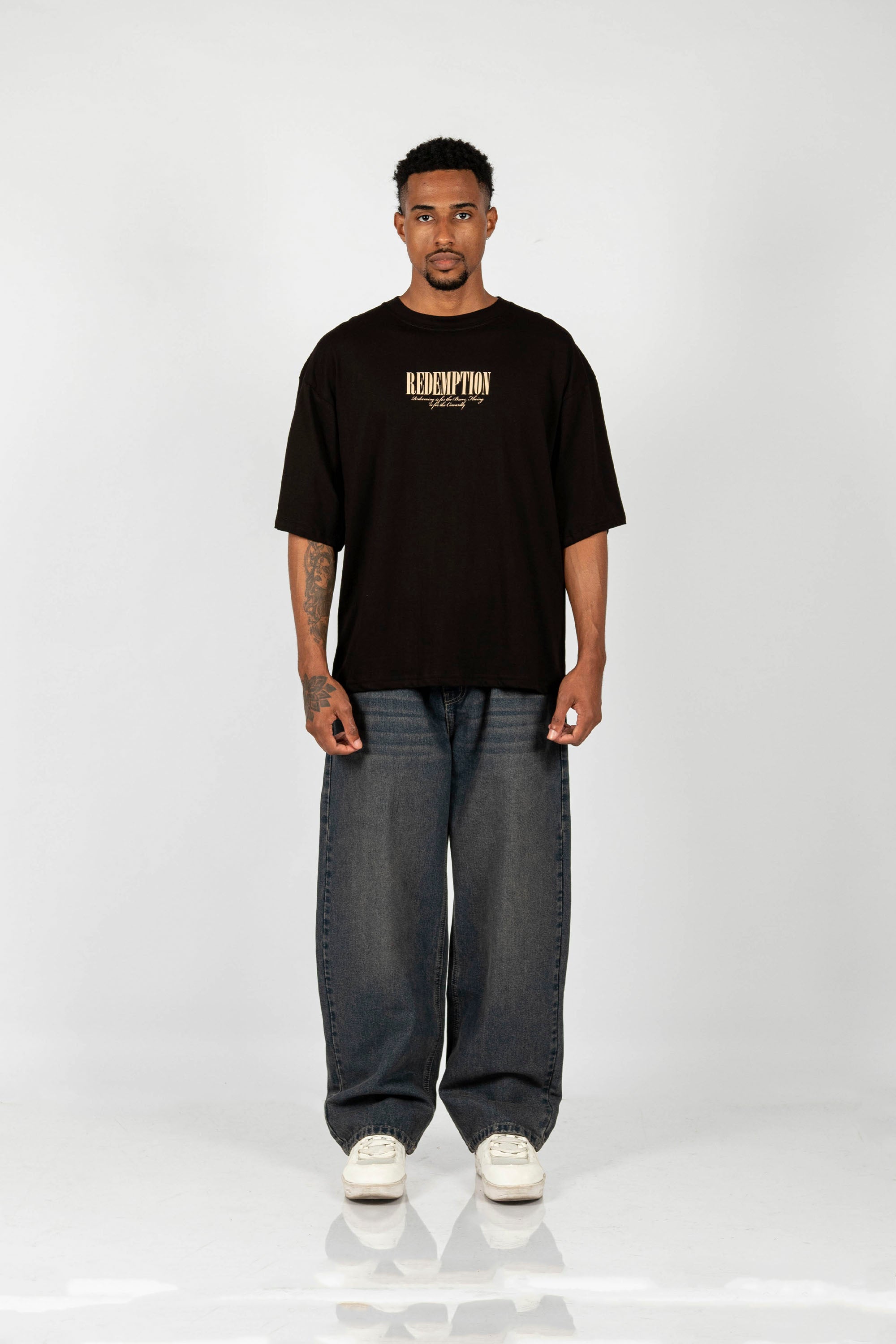 POLO OVERSIZE REDEMPTION NEGRO