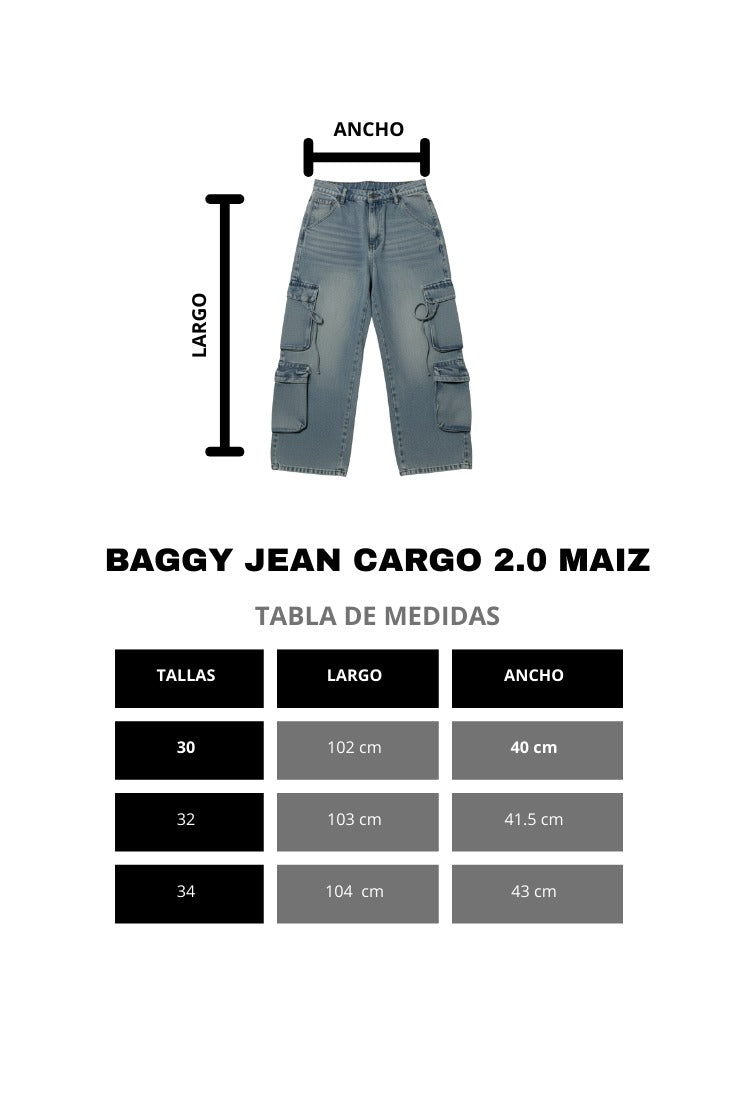 BAGGY JEAN CARGO 2.0 MAIZ